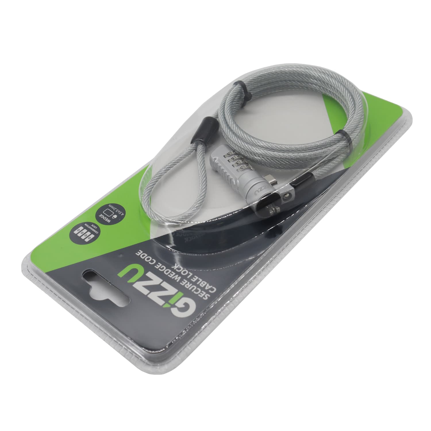 Gizzu Secure Wedge Code Cable Lock 1.8m - view 5