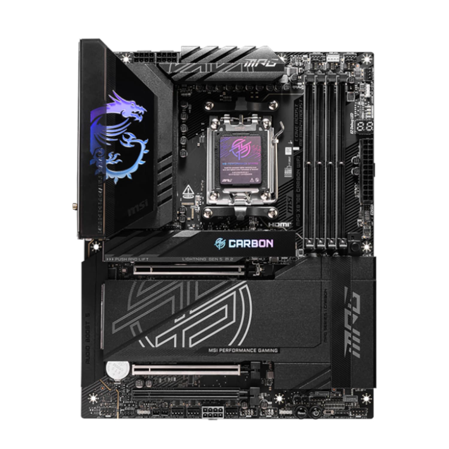MSI MAG X870E CARBON WIFI ATX Motherboard - view 2