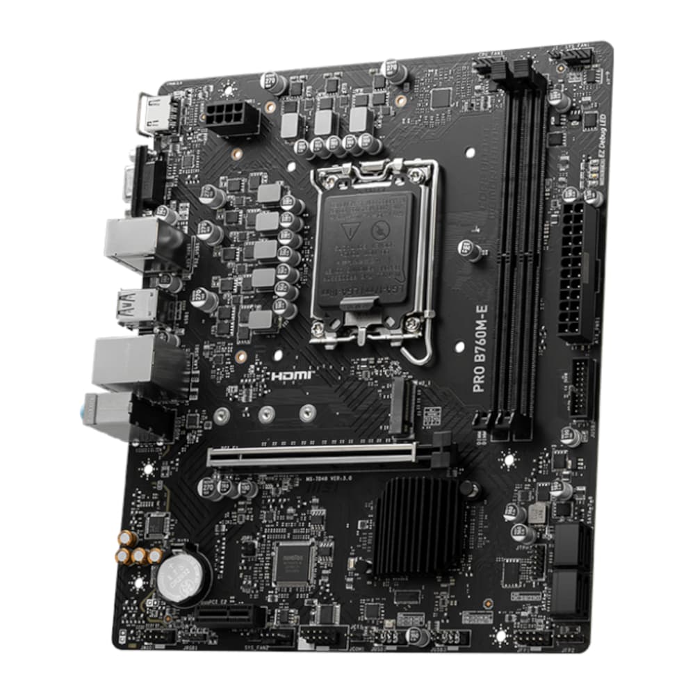 MSI B760M-E PRO DDR5 LGA1700 M-ATX Motherboard - view 3