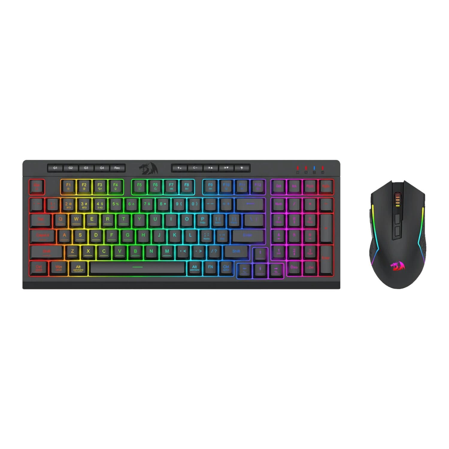 Redragon RYLO PRO S142 Tri-Mode RGB Gaming Keyboard and Mouse Combo - view 6