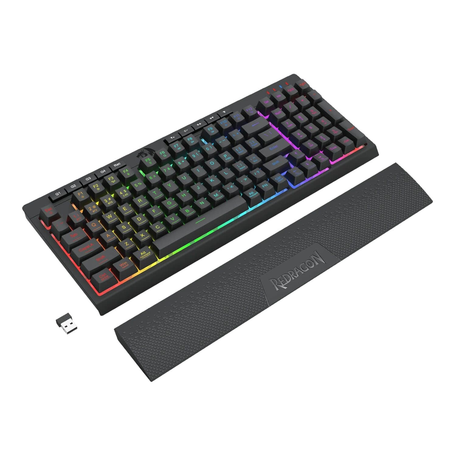 Redragon RYLO PRO S142 Tri-Mode RGB Gaming Keyboard and Mouse Combo - view 7