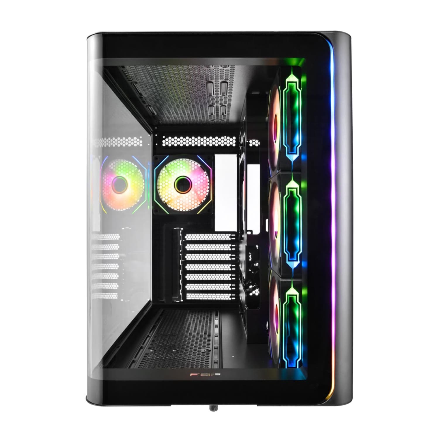 FSP M580 ATX Gaming Chassis - Black - view 3