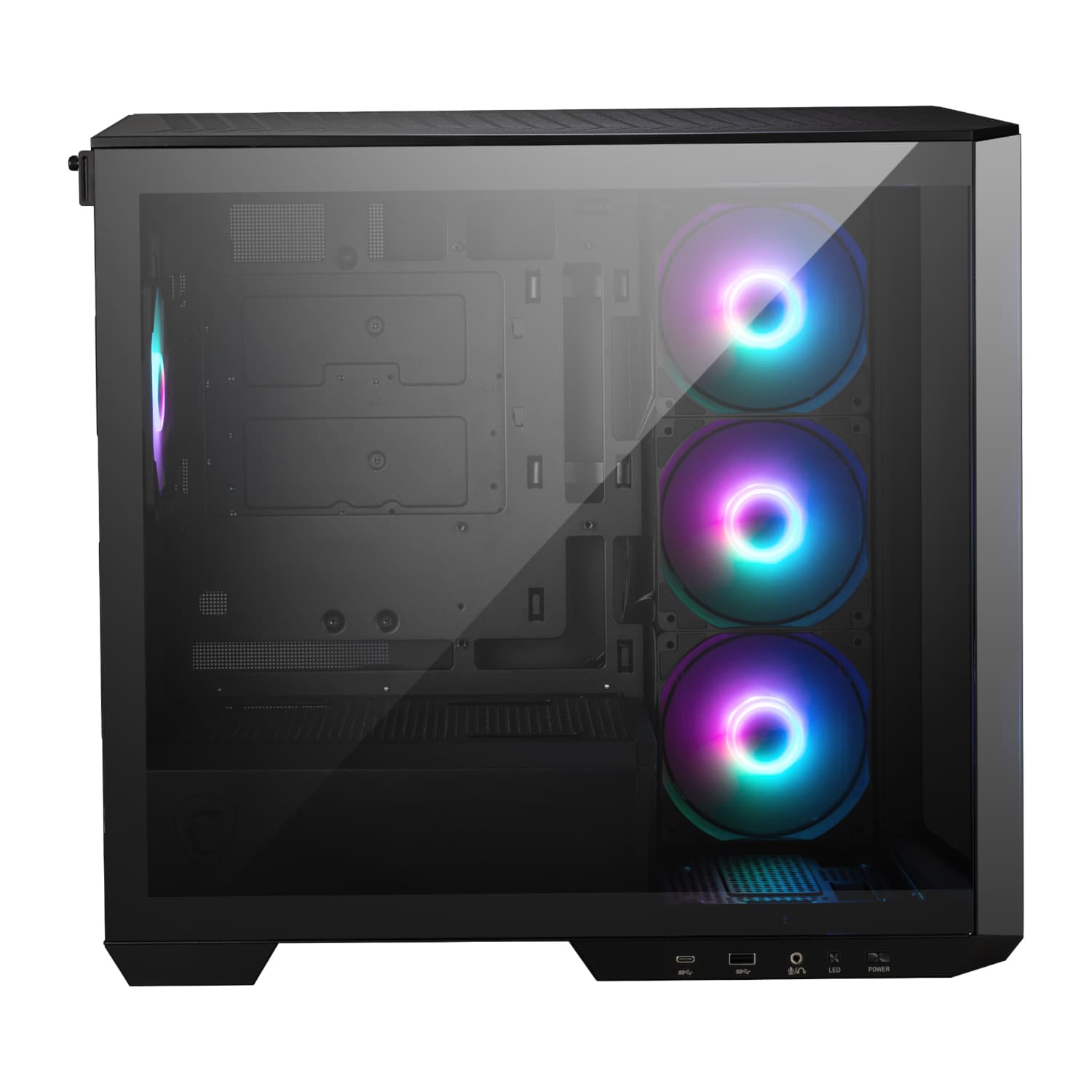 MSI MAG PANO M100R PZ M-ATX ARGB Gaming Chassis - Black - view 4