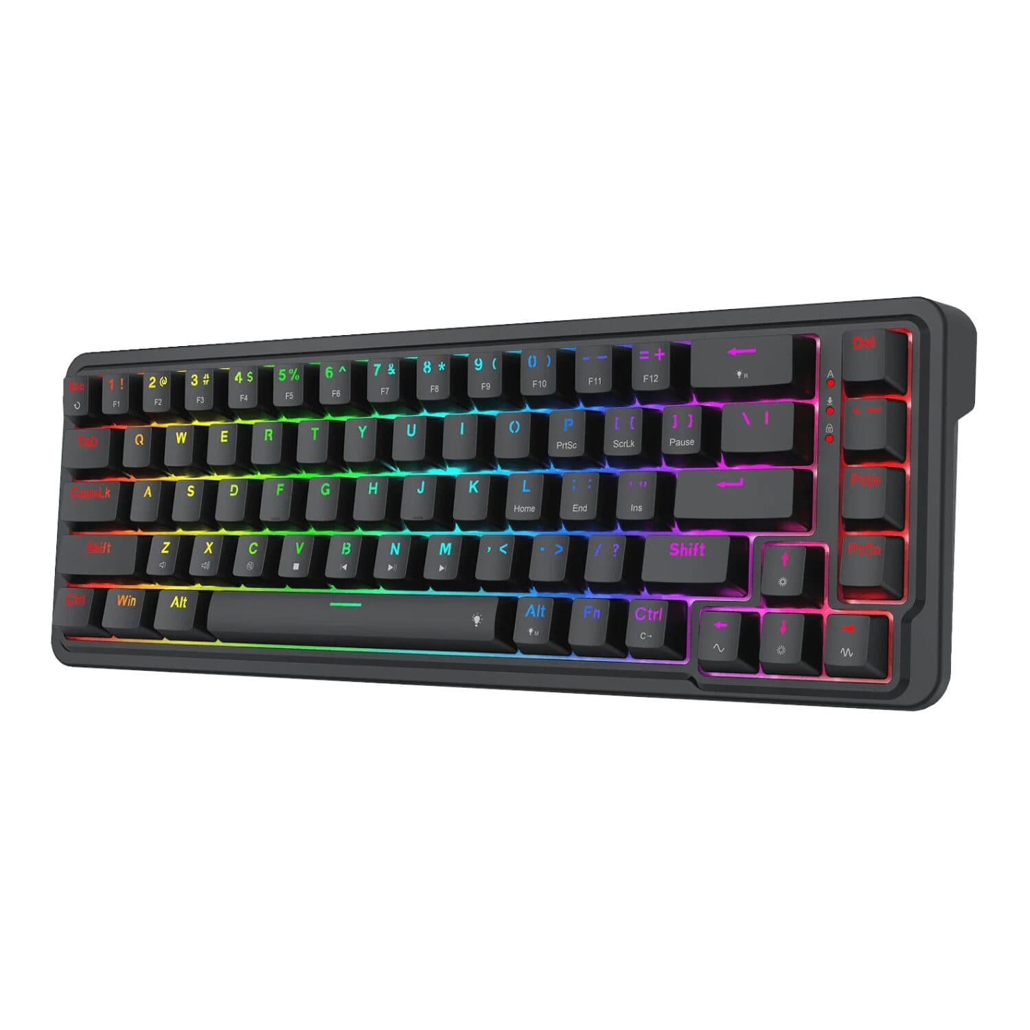 Redragon NOVA K709 65% Wired Gasket RGB Gaming Keyboard - Black - view 2