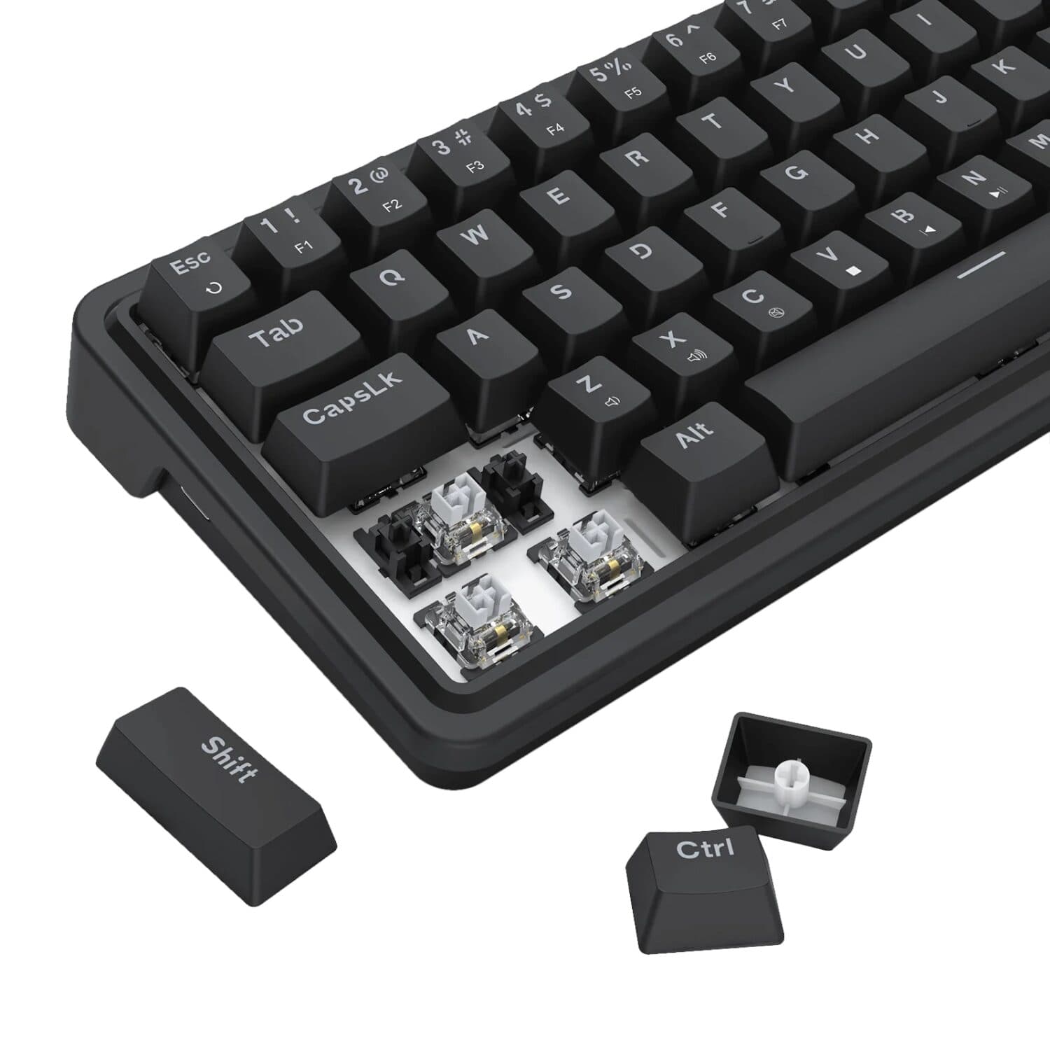 Redragon NOVA K709 65% Wired Gasket RGB Gaming Keyboard - Black - view 4