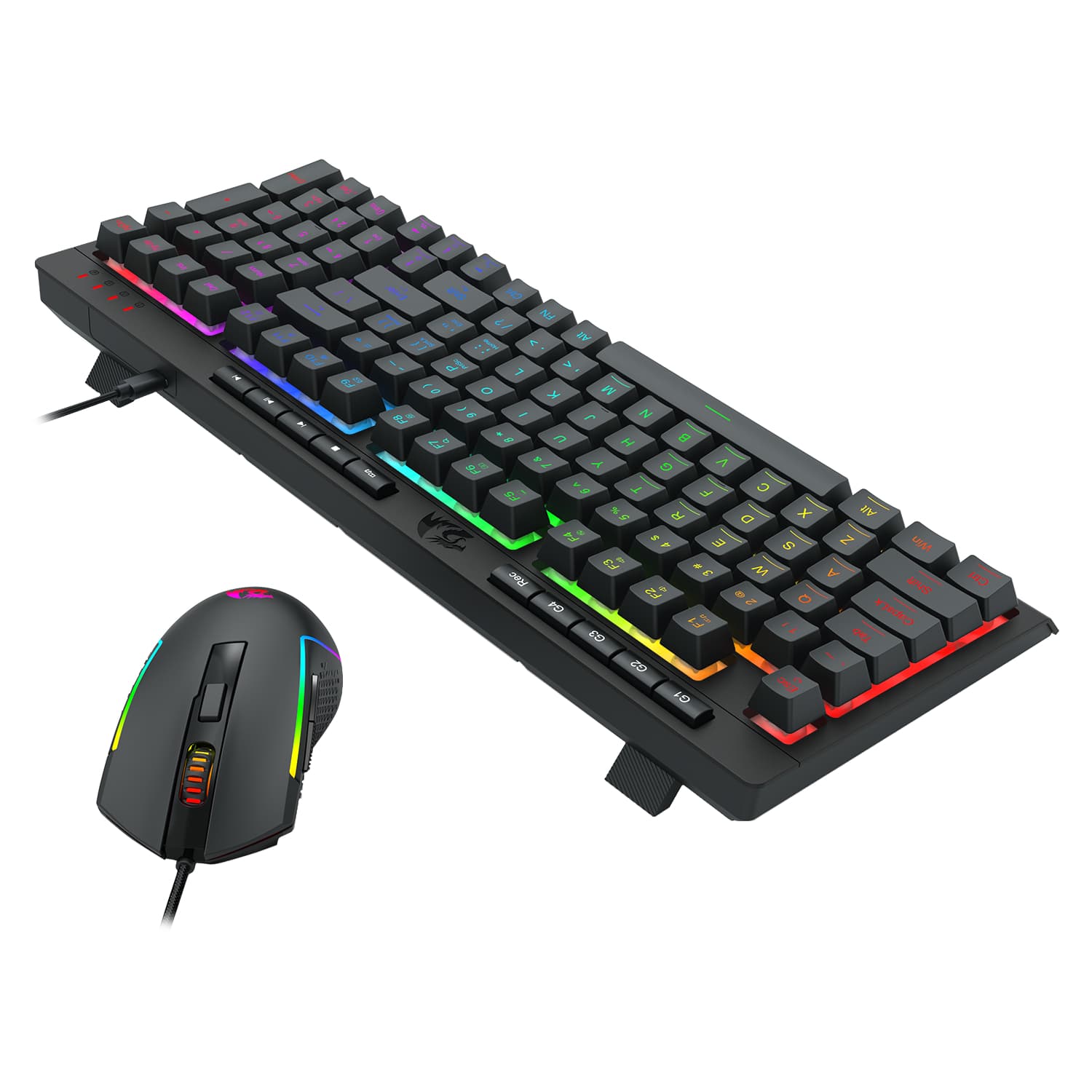 Redragon 4-in-1 Keyboard | Mouse | Mousepad | RGB Headset Gaming Combo - view 5