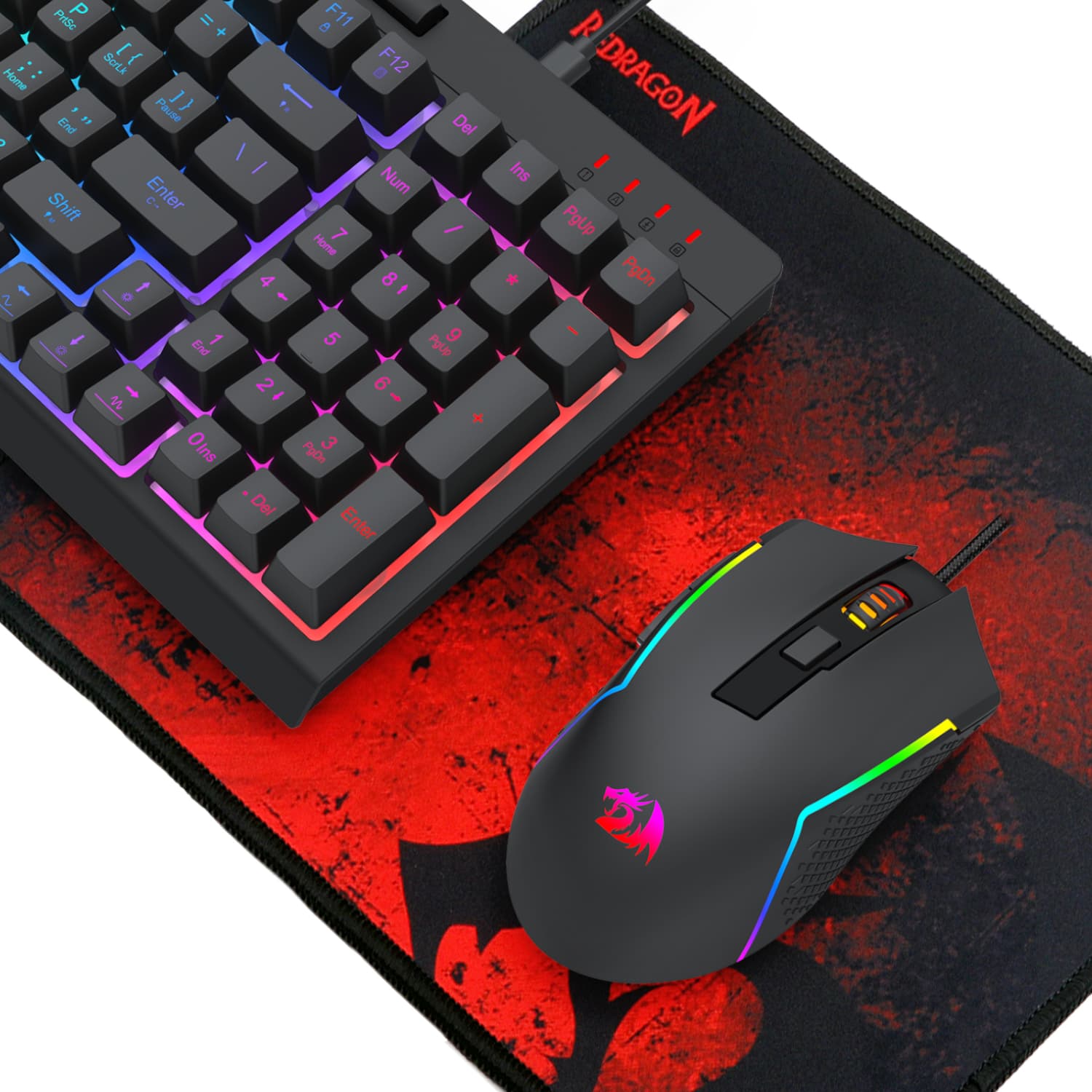 Redragon 4-in-1 Keyboard | Mouse | Mousepad | RGB Headset Gaming Combo - view 6