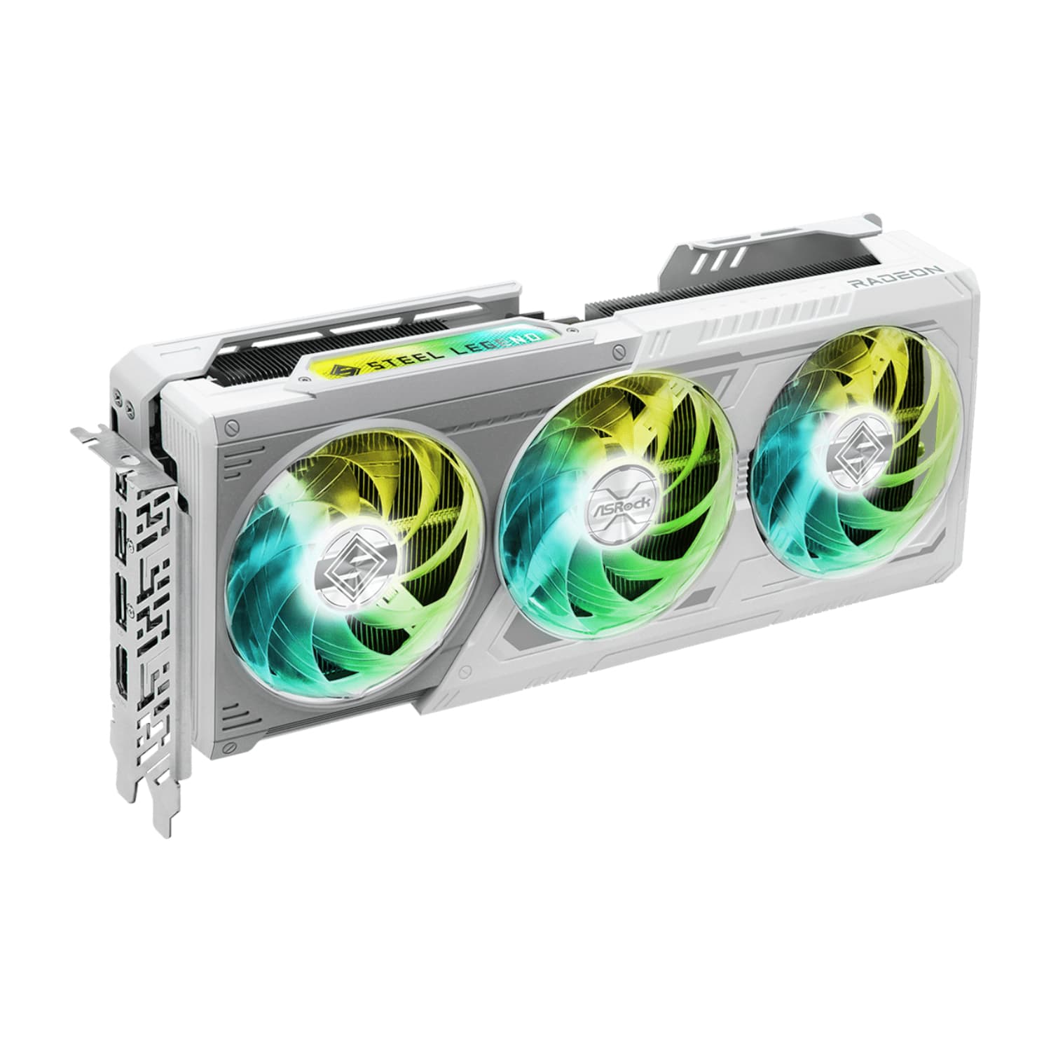 ASRock AMD Radeon RX 9070 XT Steel Legend 16GB Graphics Card - view 3