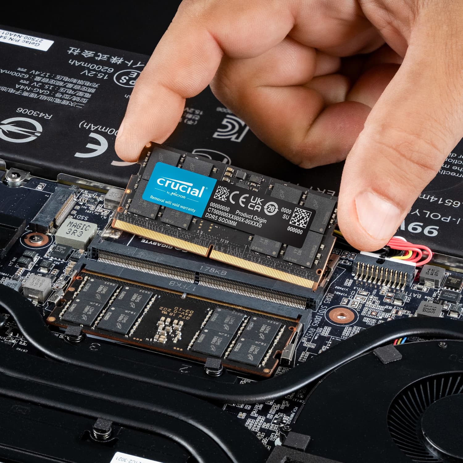 Crucial 64GB 5600MHz DDR5 SODIMM Notebook Memory - view 5