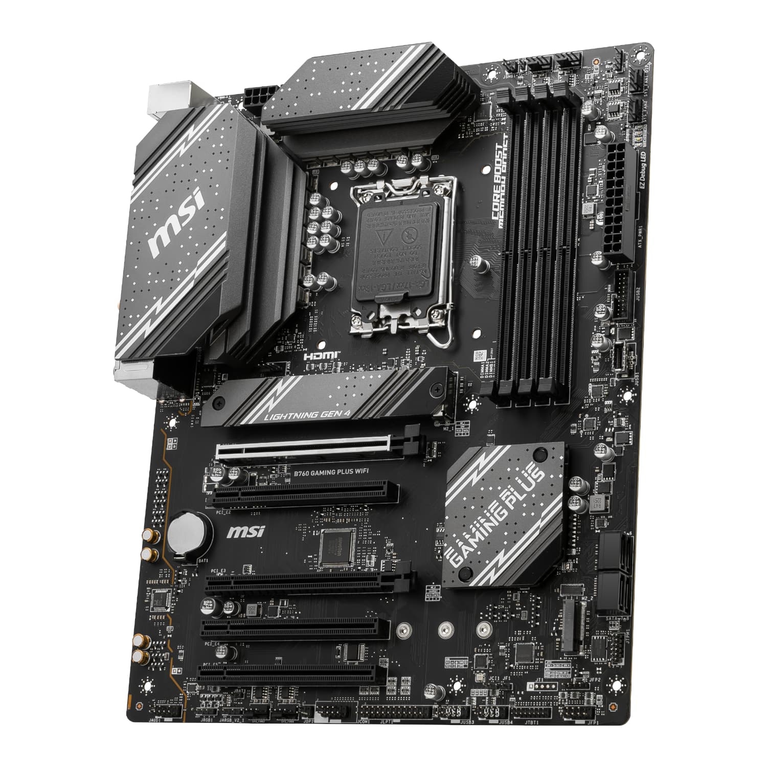 MSI B760 GAMING PLUS WIFI DDR5 LGA1700 ATX Motherboard - view 3