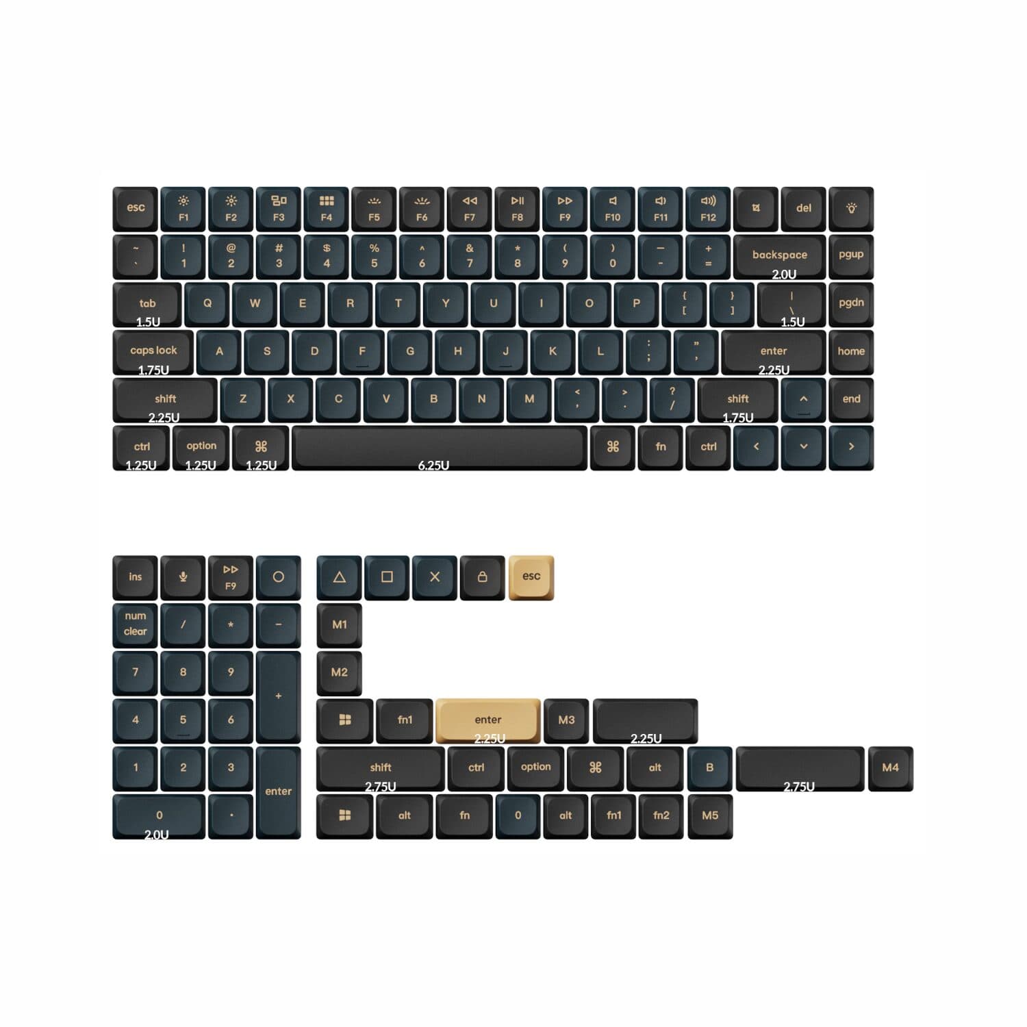 Keychron PBT LSA Knight Keycap Set V2 - Low Profile - view 2