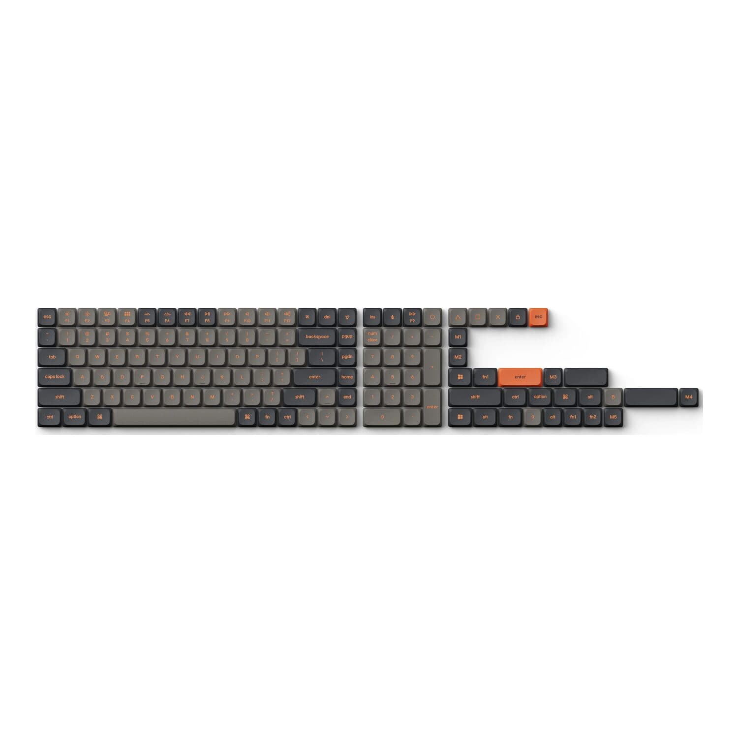 Keychron PBT LSA Carbon Keycap Set V2 - Low Profile - view 2