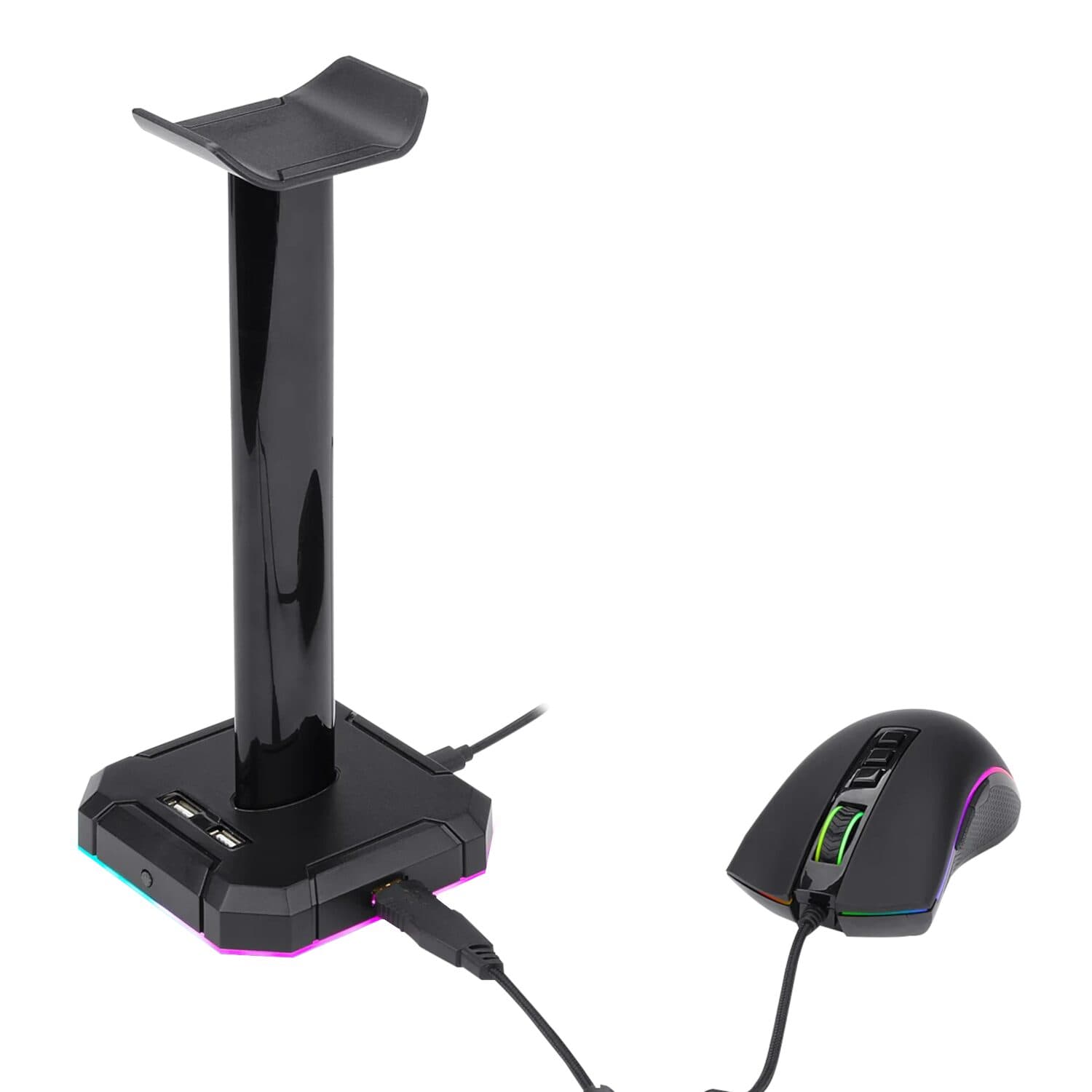 Redragon HA300 Scepter Pro RGB Headset Stand with USB Hub (4 x USB 2.0, RGB Lighting) - view 2