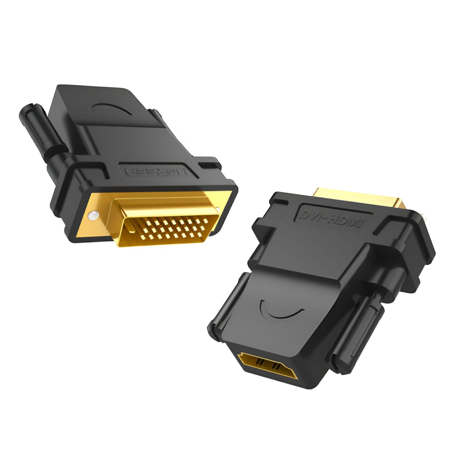 UGREEN 20124-20124 DVI (24+1) Male to HDMI Female Adapter - Black - view 2