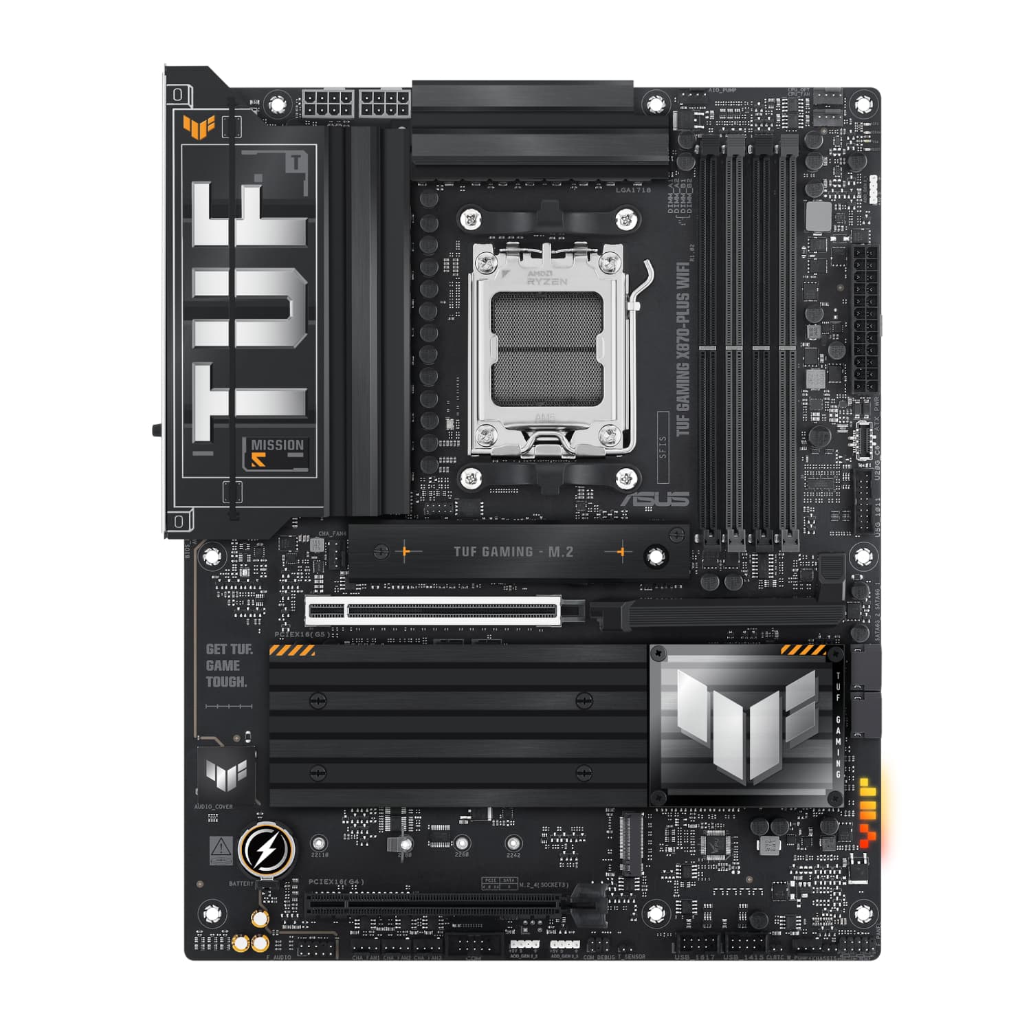 Asus TUF Gaming X870-PLUS WIFI AMD AM5 ATX Gaming Motherboard - view 2