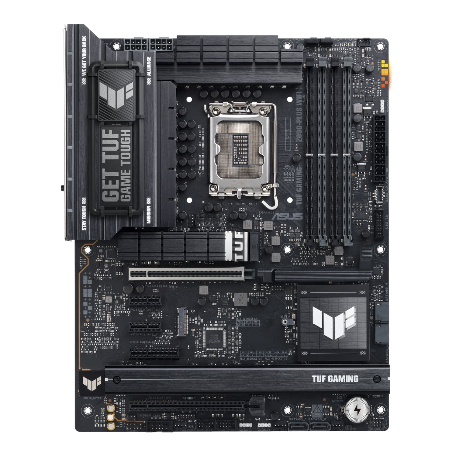 Asus TUF Gaming Z890-PLUS WIFI Intel LGA1851 ATX Gaming Motherboard - view 2