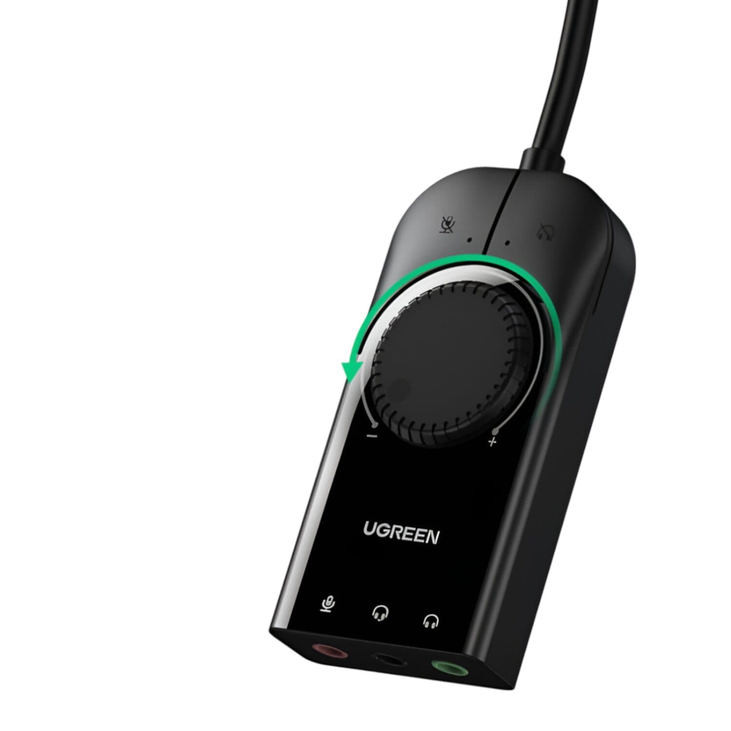 UGREEN CM129-40964 USB-A to 3.5mm External Stereo Sound Adapter - Black - view 3