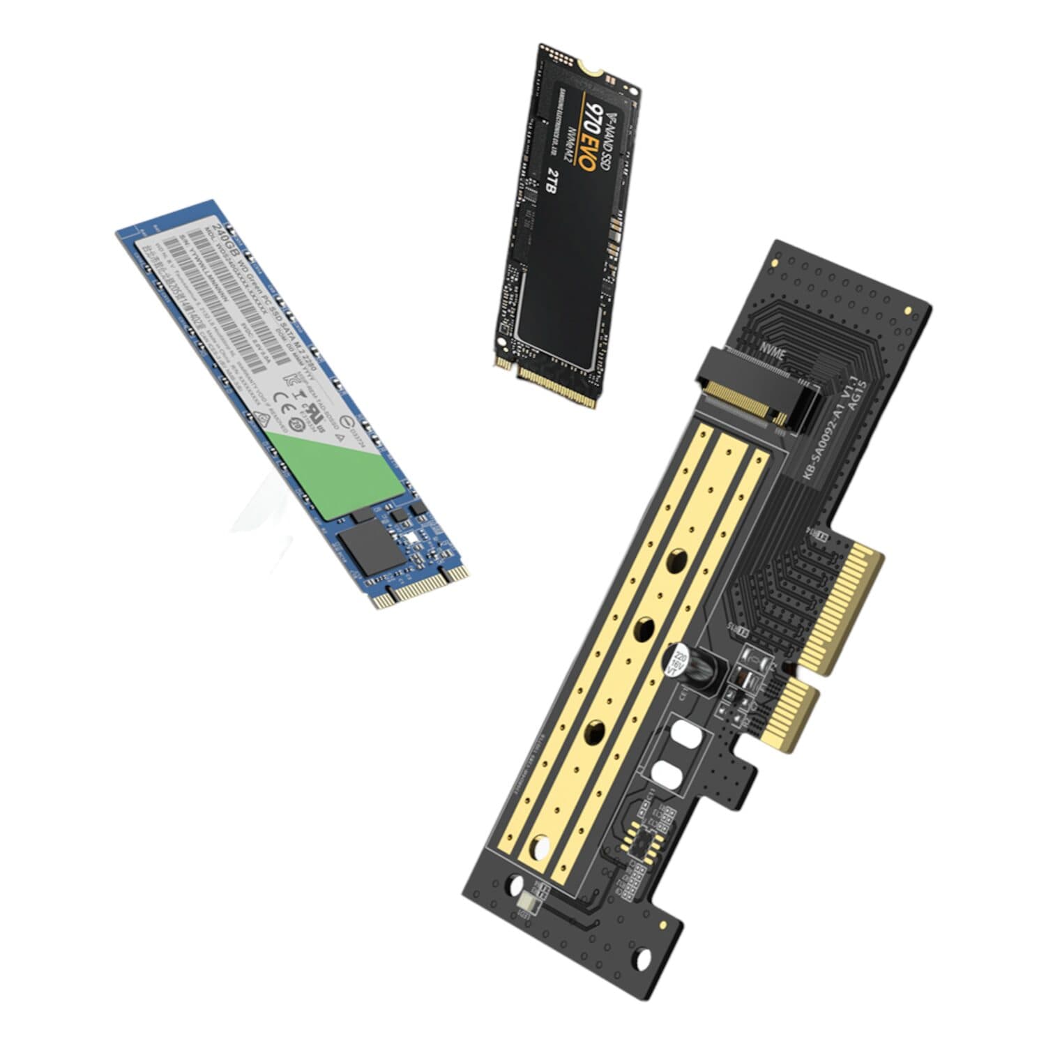 UGREEN CM302 M.2 M/B-Key to PCI-E 3.0 Expansion Card - view 2