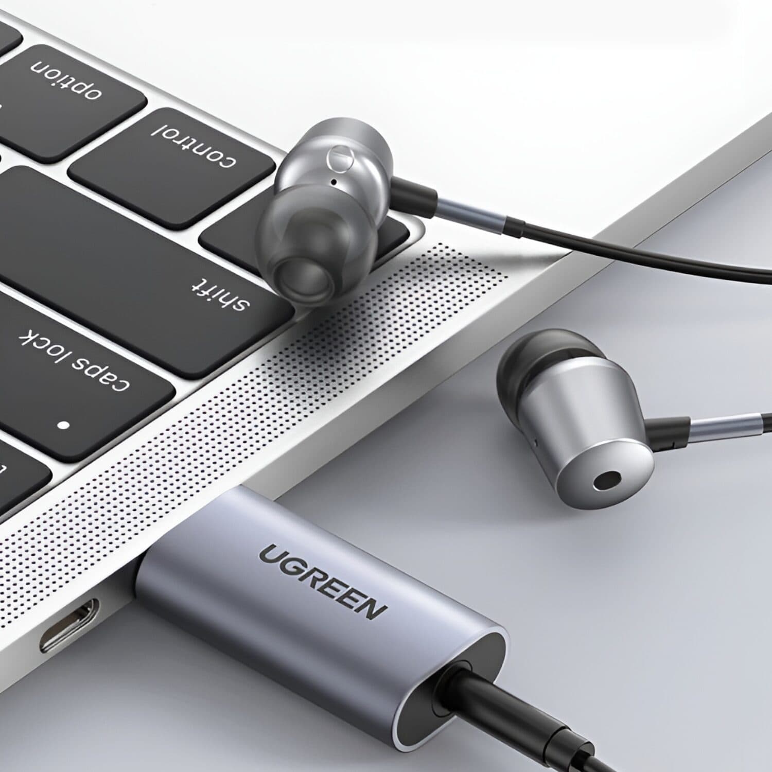 UGREEN CM383-80864 USB-A to 3.5mm Audio Jack External Sound Adapter - Silver - view 3