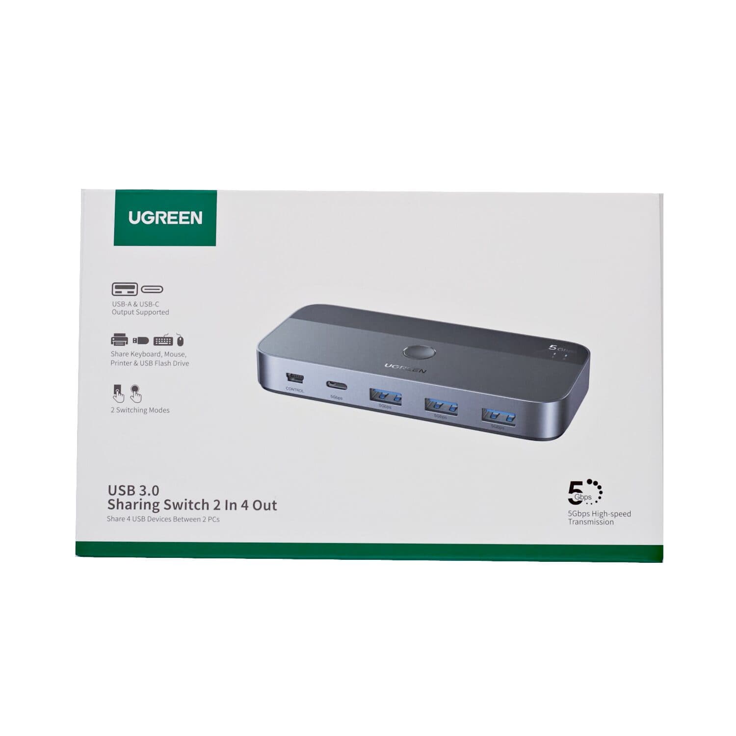 UGREEN Sharing Switch Box 2-in-4 Out - view 5