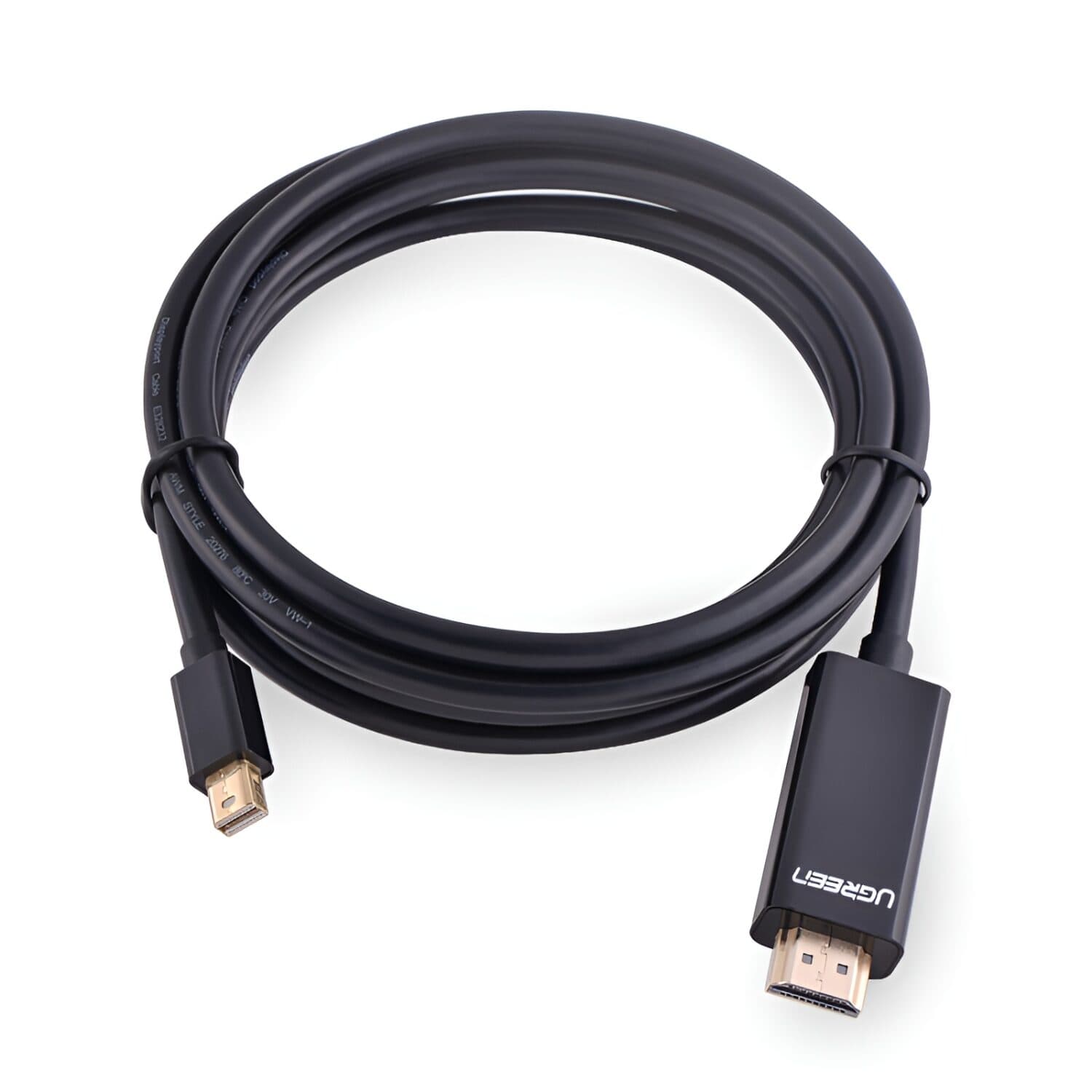 UGREEN Mini DisplayPort Male to 4K@30Hz HDMI Cable 1.5m - Black - view 3