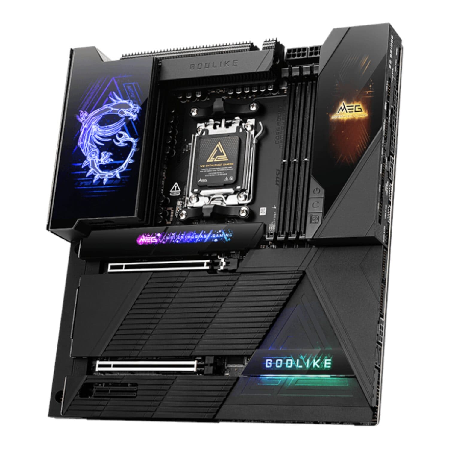 MSI MEG X870E GODLIKE E-ATX AM5 Motherboard with Wi-Fi 7 - view 3