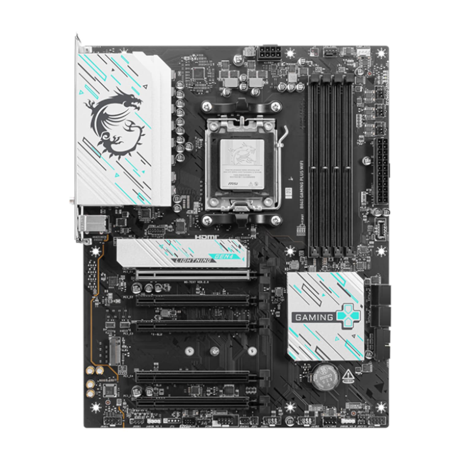 MSI B840 GAMING PLUS WIFI AM5 ATX Gaming Motherboard - view 2