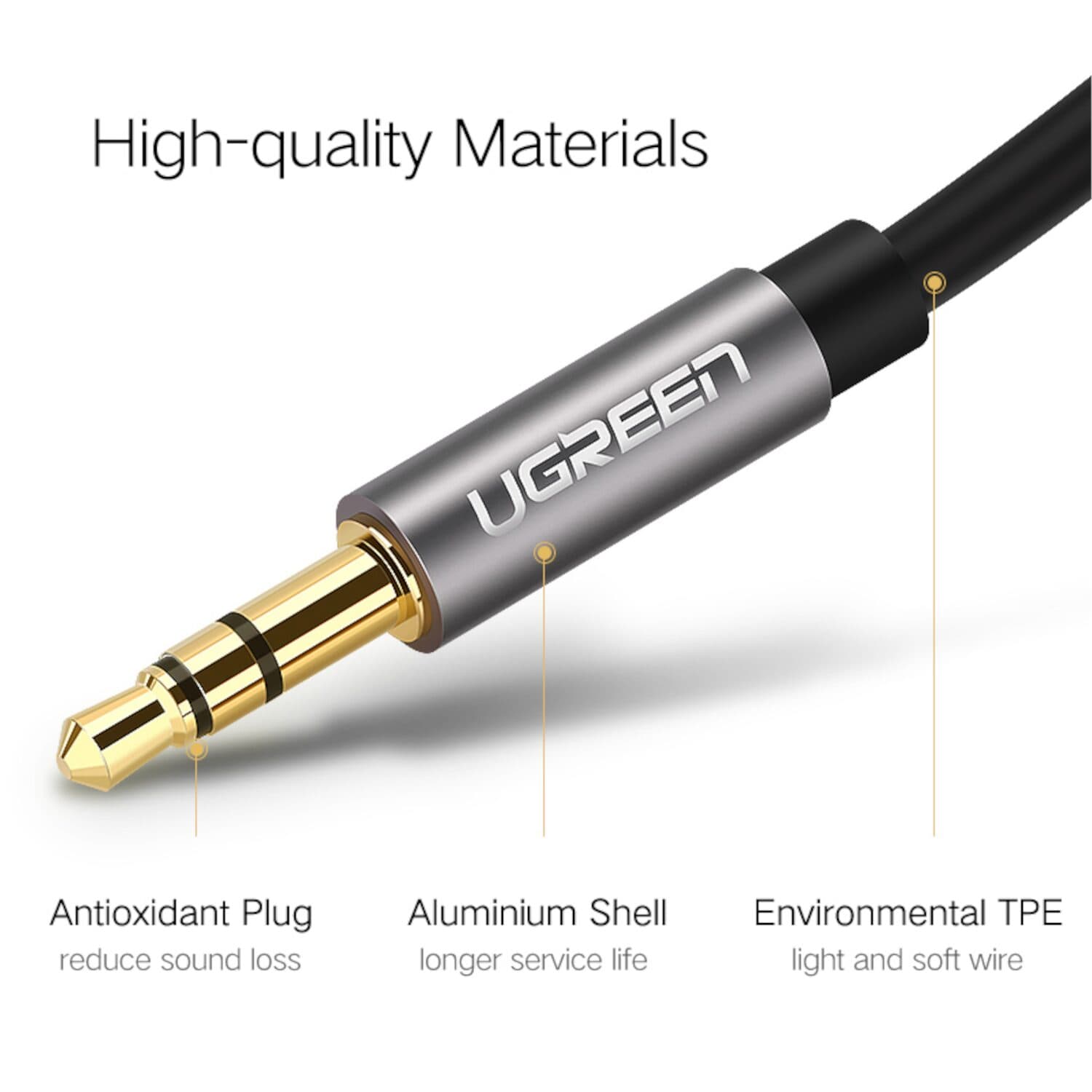UGREEN 3.5mm Aux Cable 2m - view 3