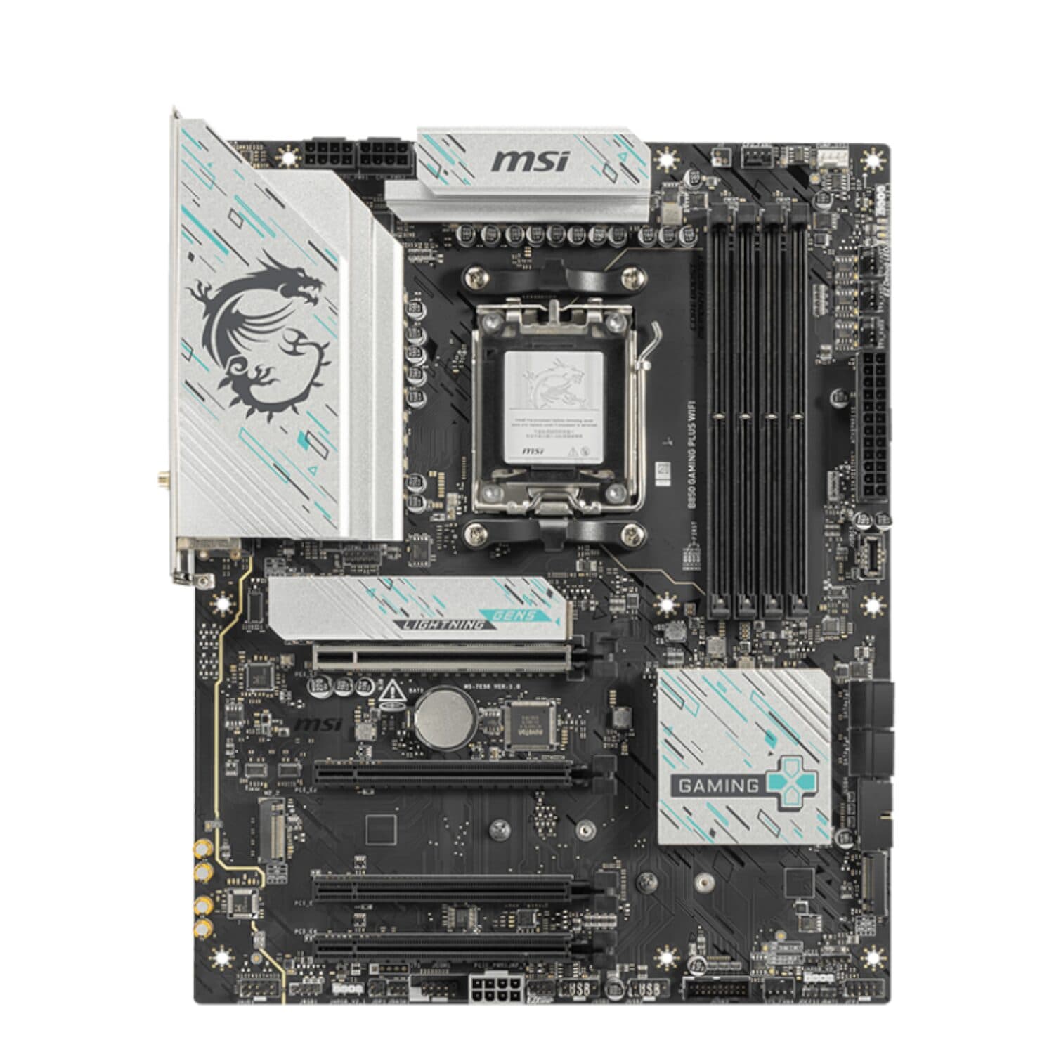 MSI B850 GAMING PLUS WIFI AM5 ATX Gaming Motherboard - view 2
