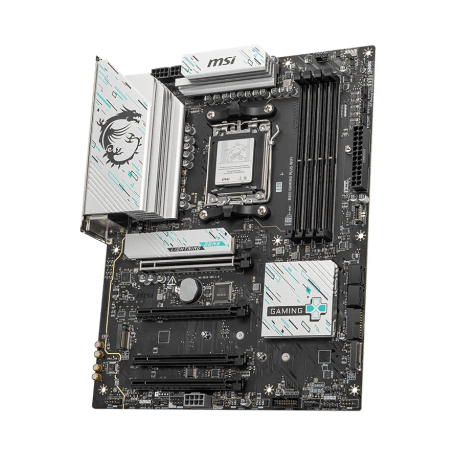 MSI B850 GAMING PLUS WIFI AM5 ATX Gaming Motherboard - view 3
