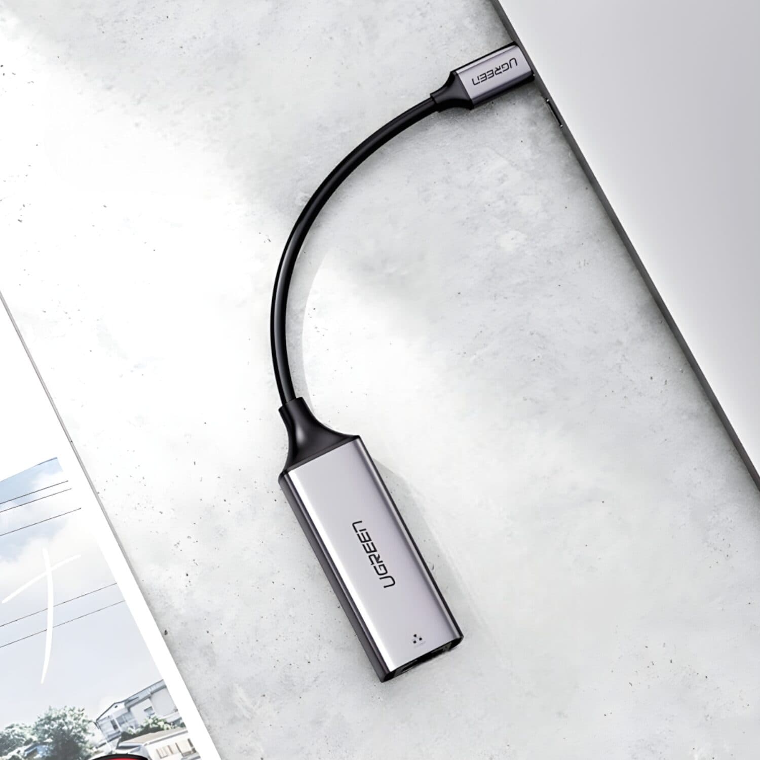 UGREEN CM199-50737 Type-C to Gigabit Ethernet Adapter - Silver - view 5