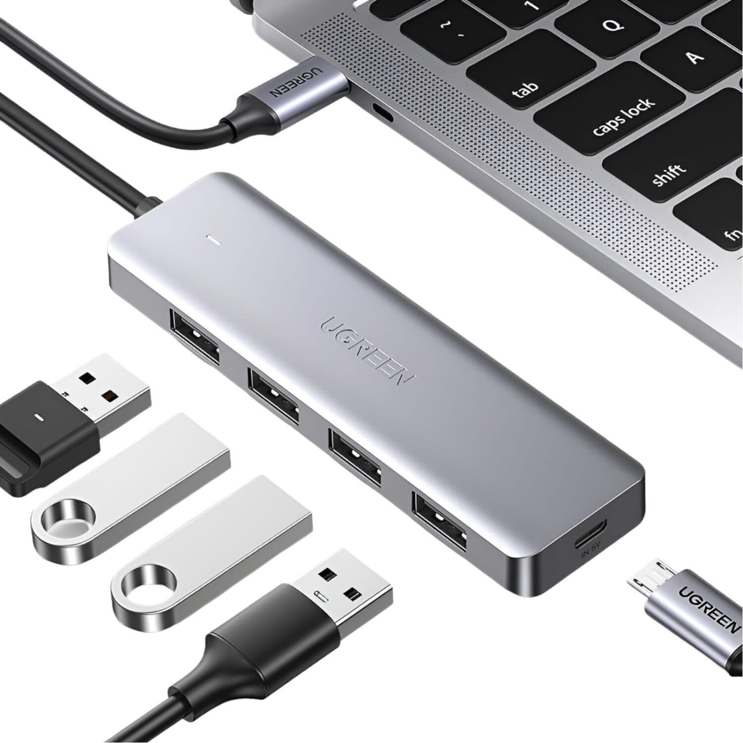 UGREEN 4-in-1 Type-C Hub | USB 3.0 | Type-C - view 2