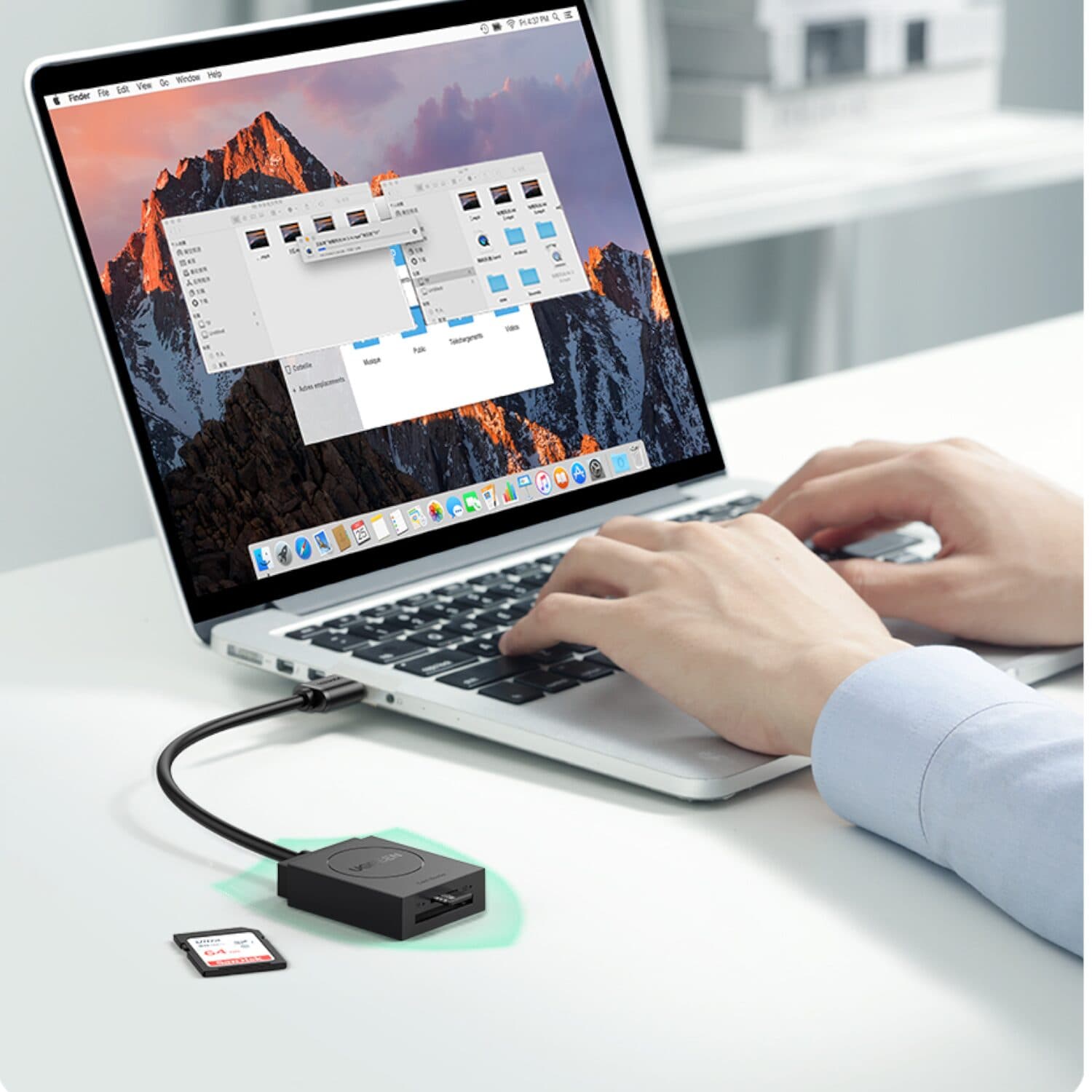 UGREEN USB 3.0 Dual Slot Card Reader for SD/TF Cards – 5Gbps Data Transfer - view 4