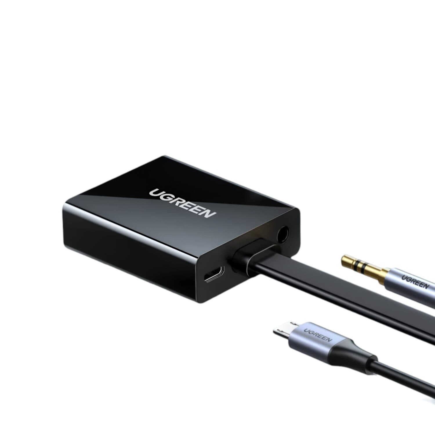 UGREEN HDMI to VGA Adapter, with 3.5mm Audio and Power Port - Black - view 2