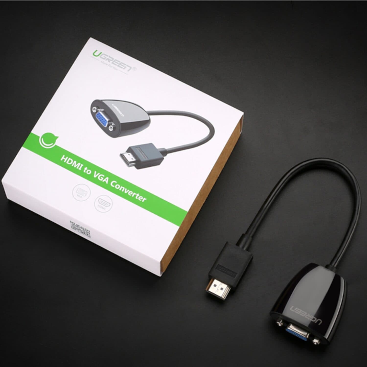 UGREEN HDMI to VGA Converter, 1080p Video Adapter - Black - view 5