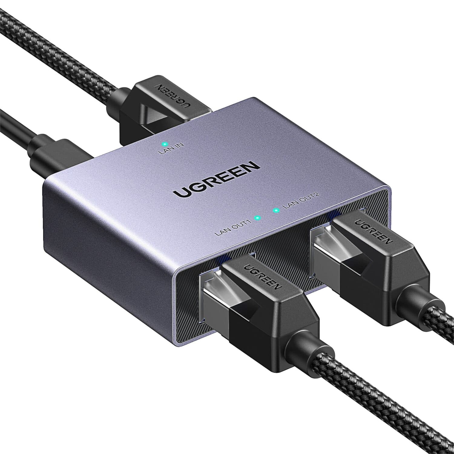 UGREEN 1-to-2 Gigabit Ethernet Splitter, 1000Mbps LAN Network Adapter - view 2