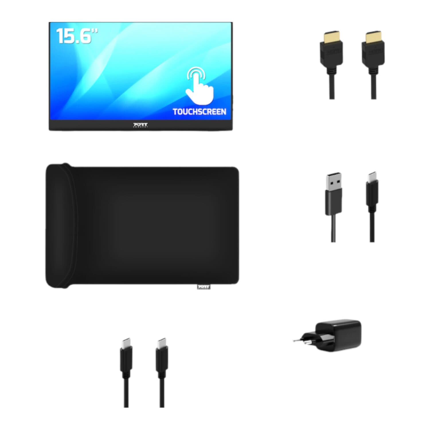 Port Connect 15.6" Full HD Touchscreen Portable Monitor - view 5