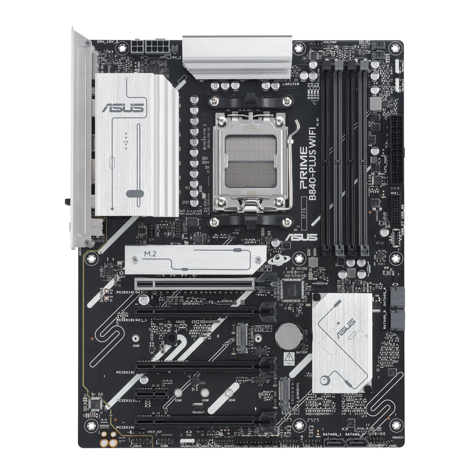 Asus PRIME B840-PLUS WIFI AMD AM5 ATX Gaming Motherboard - view 2