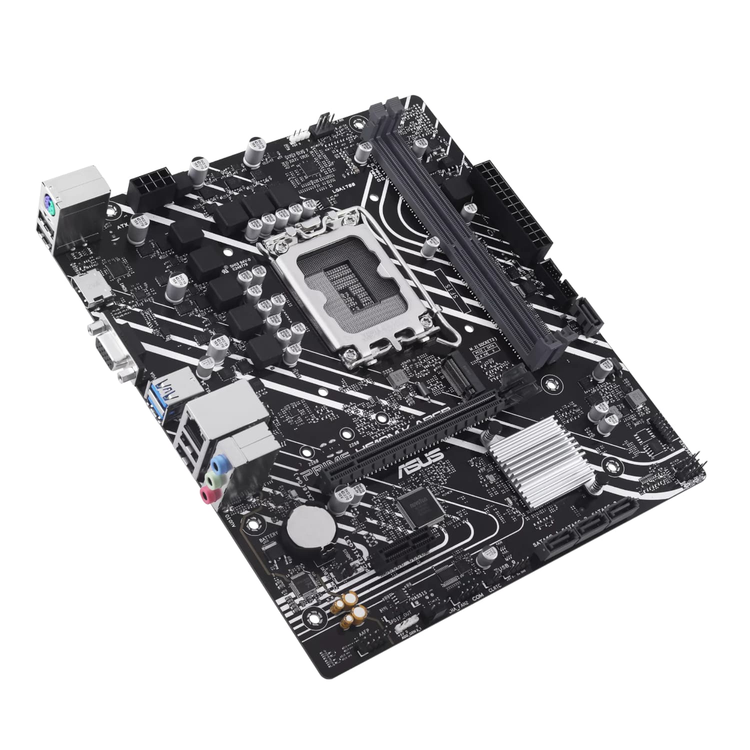 Asus PRIME H610M-K ARGB Intel LGA1700 M-ATX Motherboard - view 4