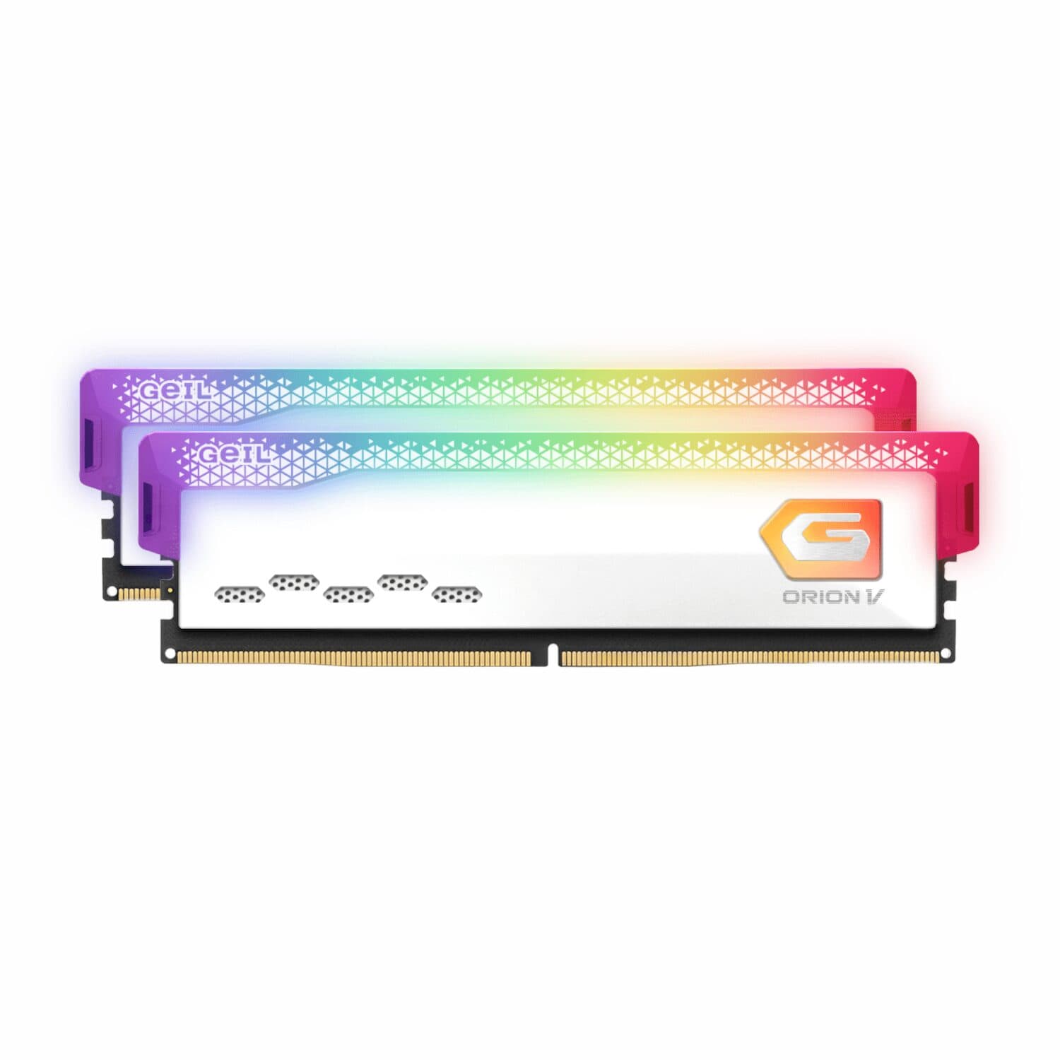 GeIL Orion 32GB Kit(2x16GB) 6000MHz RGB DDR5 RAM - White - view 2