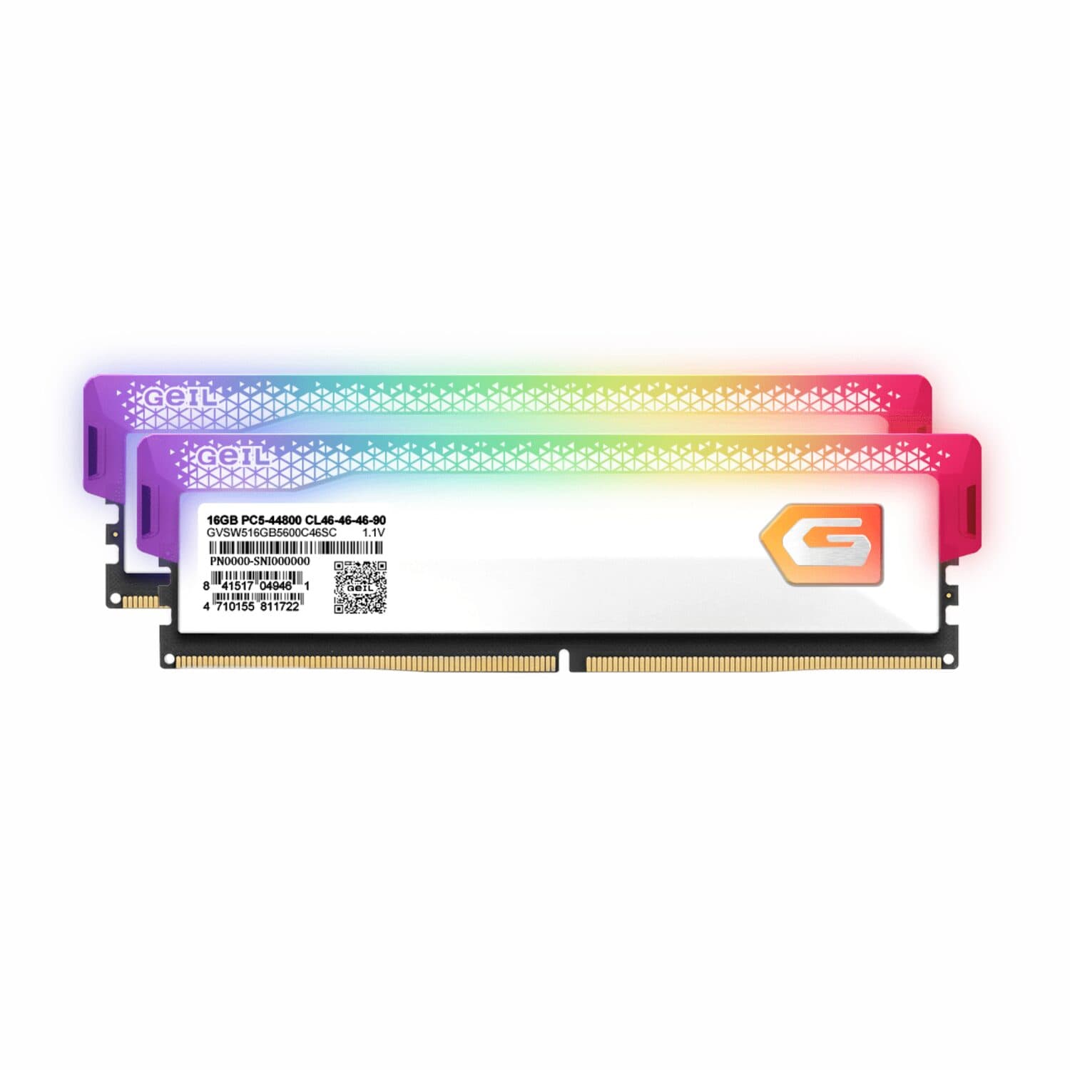 GeIL Orion 32GB Kit(2x16GB) 6000MHz RGB DDR5 RAM - White - view 3