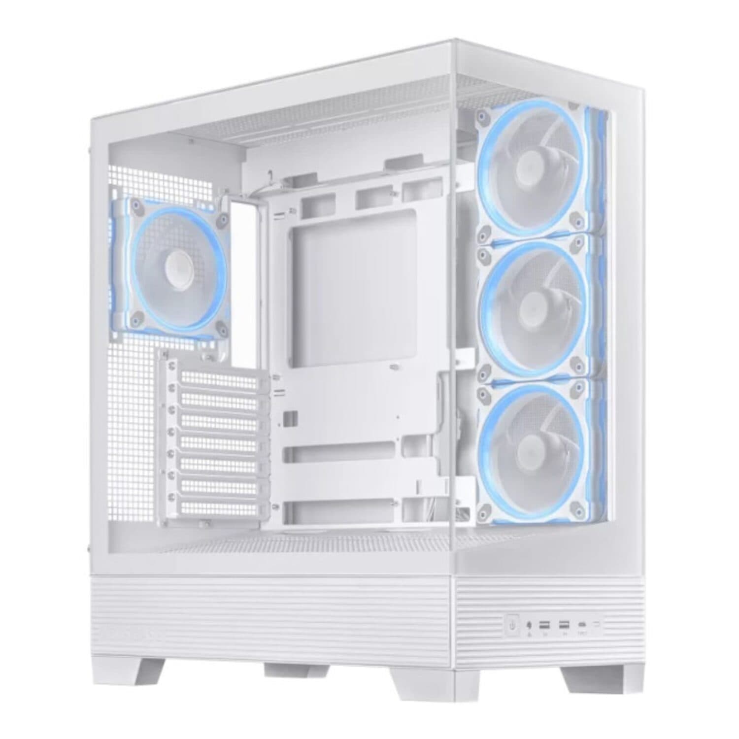 Asus A31 PLUS Mid Tower ATX Chassis - White - view 2