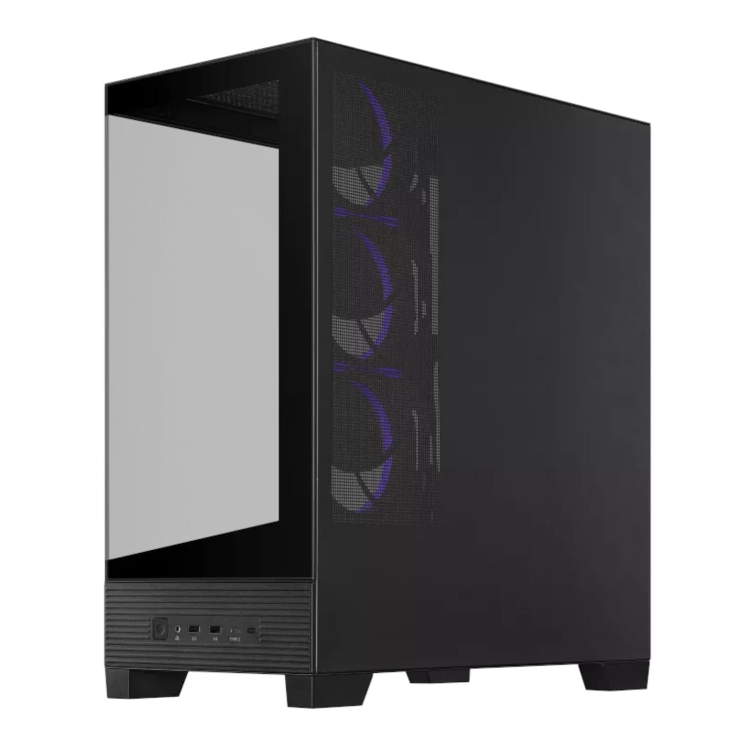 Asus A31 PLUS Mid Tower ATX Chassis - Black - view 4