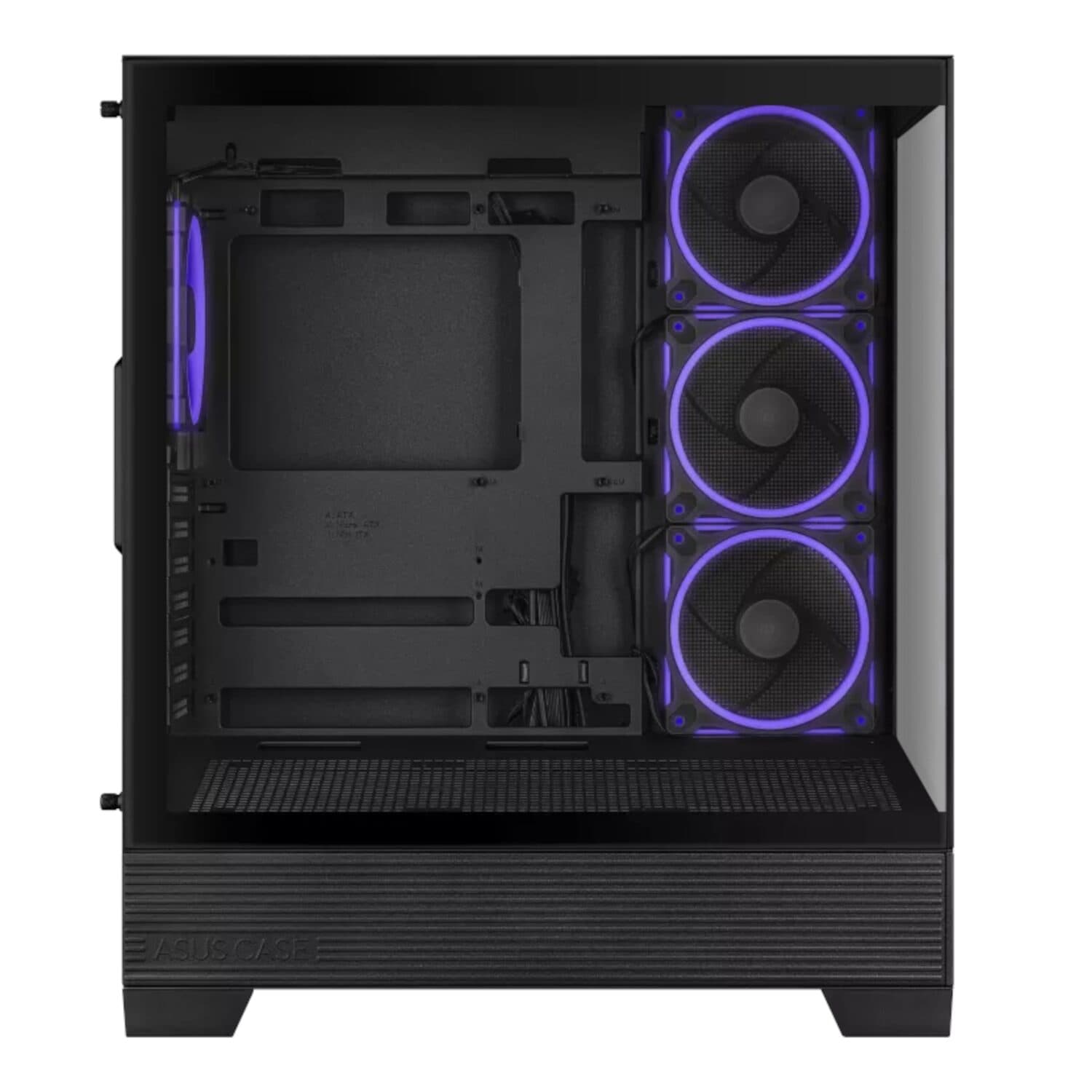 Asus A31 PLUS Mid Tower ATX Chassis - Black - view 5