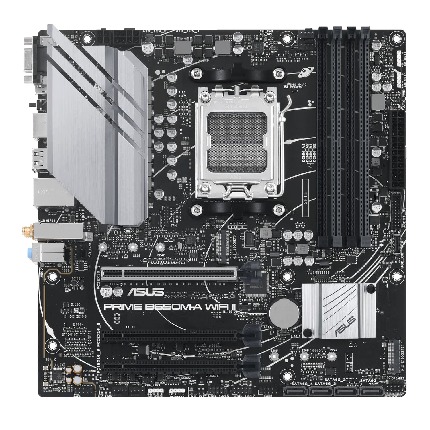 Asus PRIME B650M-A WIFI II M-ATX Gaming Motherboard - view 2
