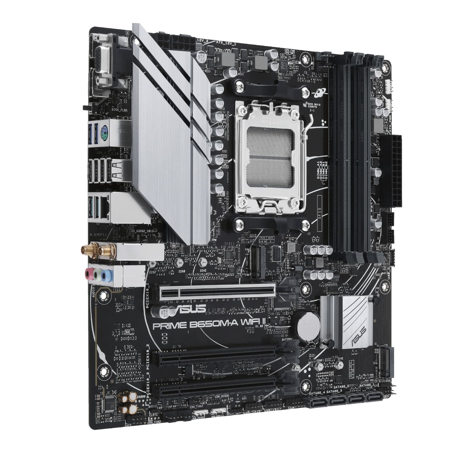 Asus PRIME B650M-A WIFI II M-ATX Gaming Motherboard - view 3