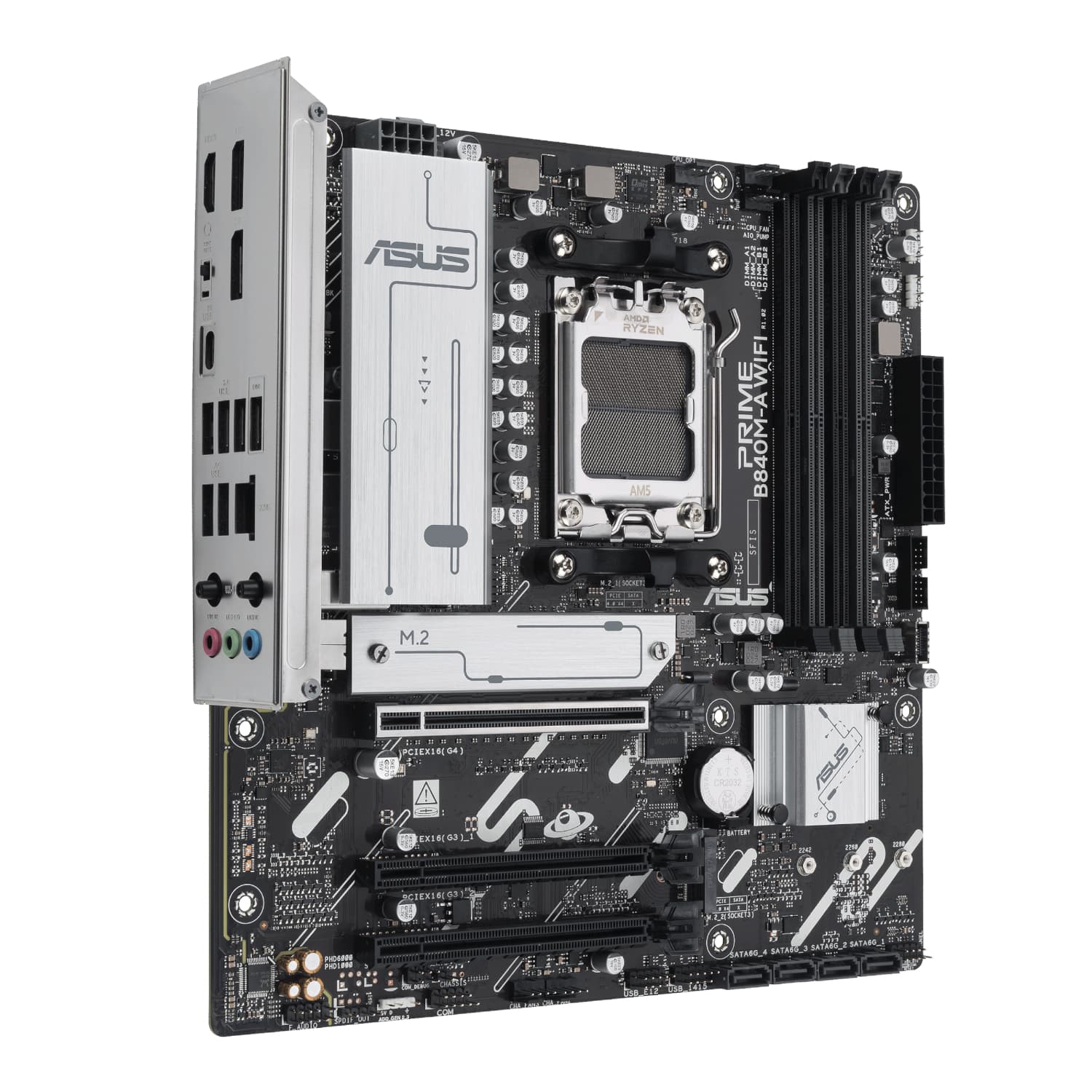Asus PRIME B840M-A WIFI M-ATX Gaming Motherboard - view 3