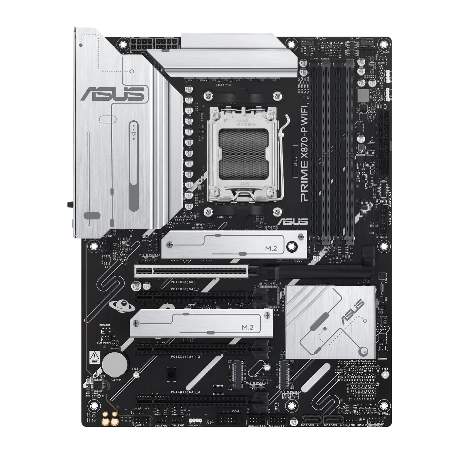 Asus PRIME X870-P WIFI ATX Gaming Motherboard - view 2