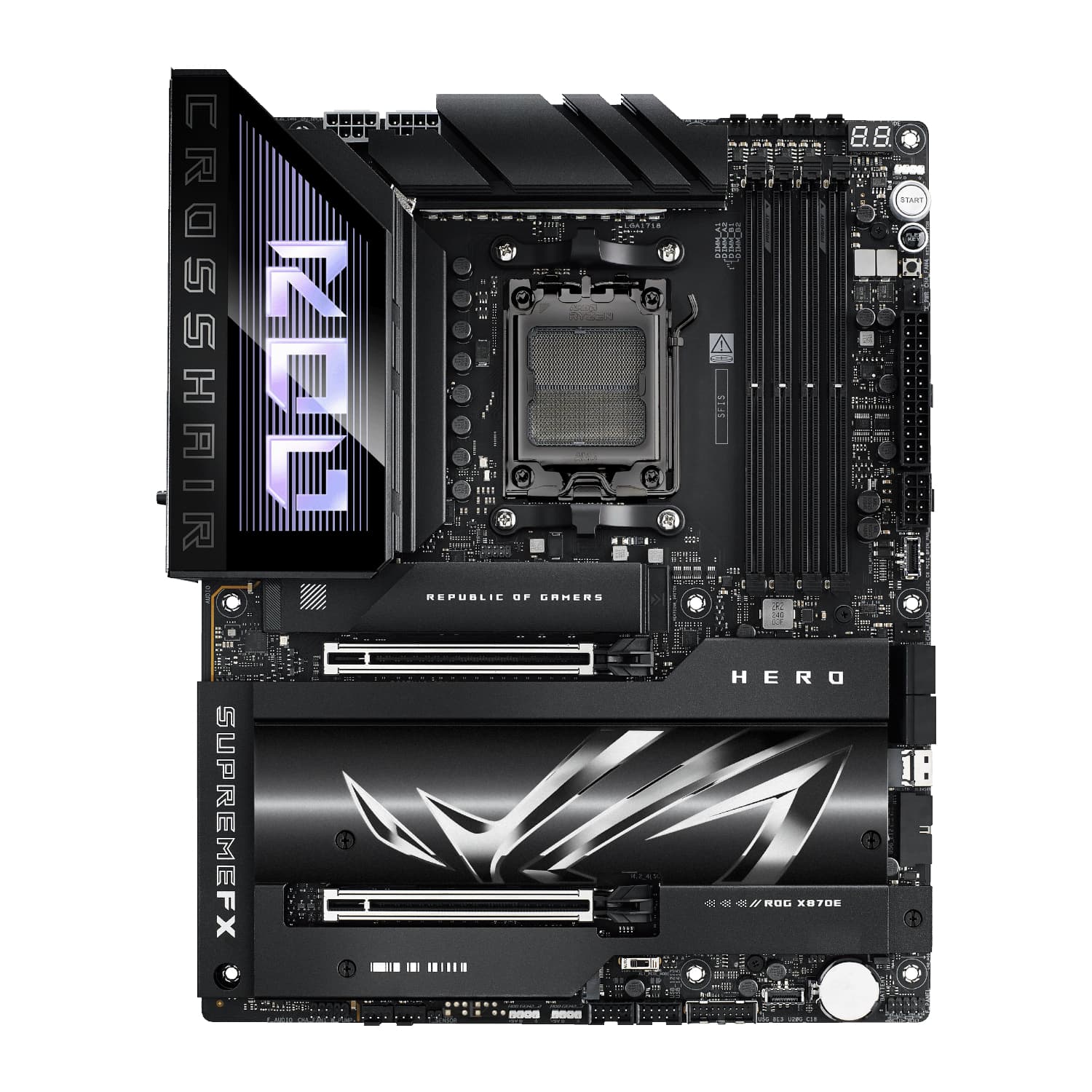 Asus ROG Crosshair X870E HERO ATX Gaming Motherboard - view 2