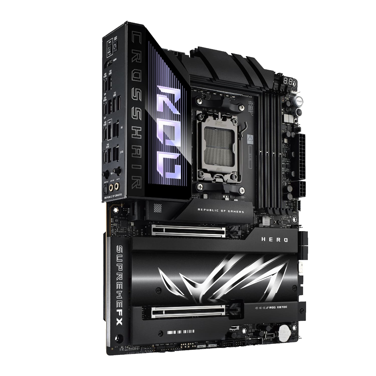 Asus ROG Crosshair X870E HERO ATX Gaming Motherboard - view 3